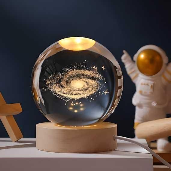 ✨ “SpaceDream™ 3D Crystal Galaxy Night Light”