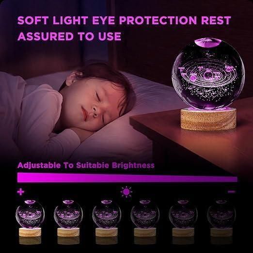 ✨ “SpaceDream™ 3D Crystal Galaxy Night Light”